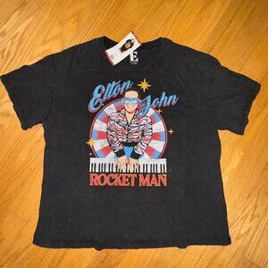 Elton John Rocket Man T-Shirt Large Official Merch Rhinestones bling
